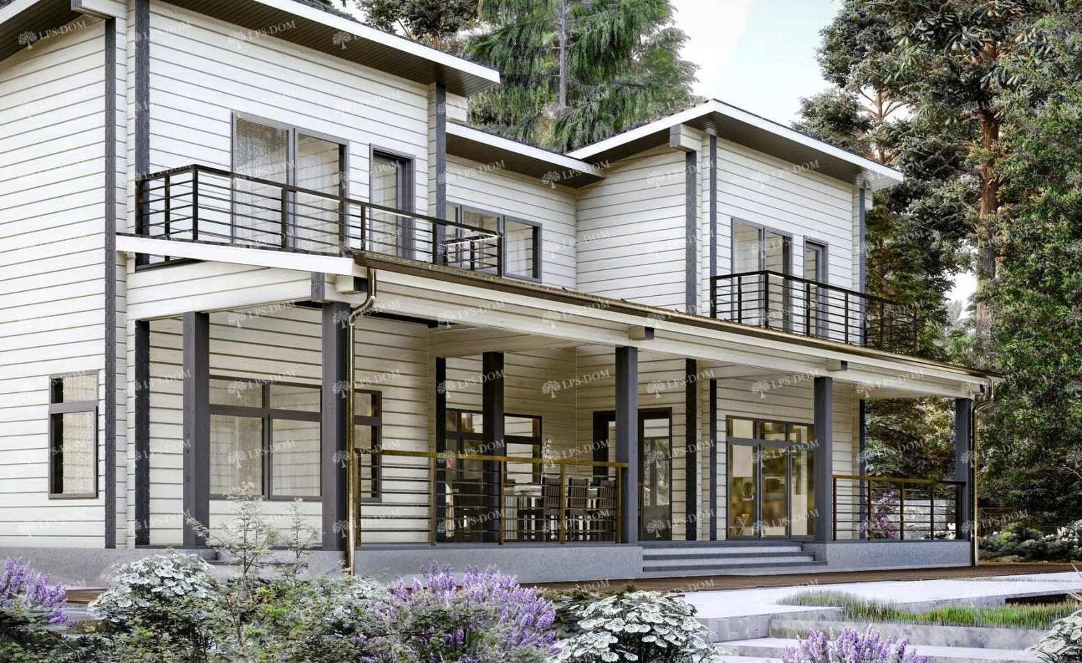 ПРОЕКТ ДОМА ИЗ КЛЕЕНОГО БРУСА ВИБОРГ фото 5