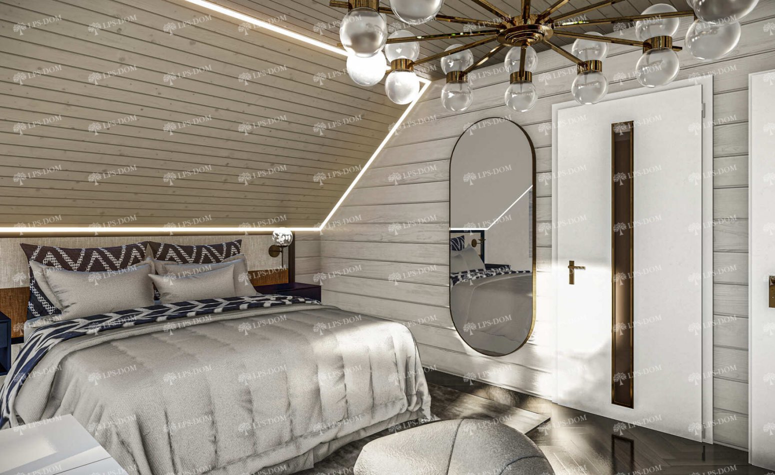 КАРКАСНЫЙ ДОМ БРИКС фото интерьера 6