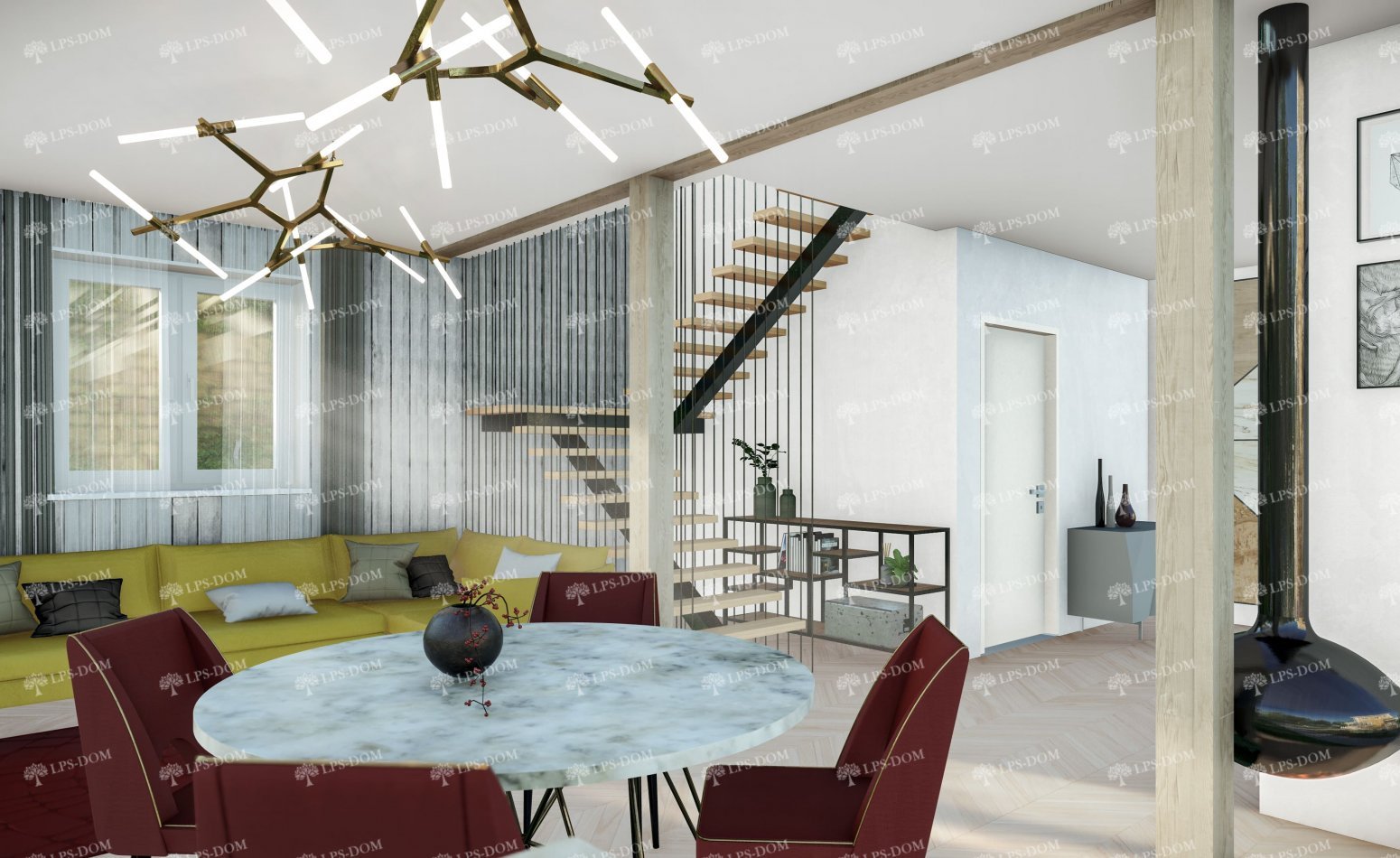 КАРКАСНЫЙ ДОМ НОКИА фото интерьера 3