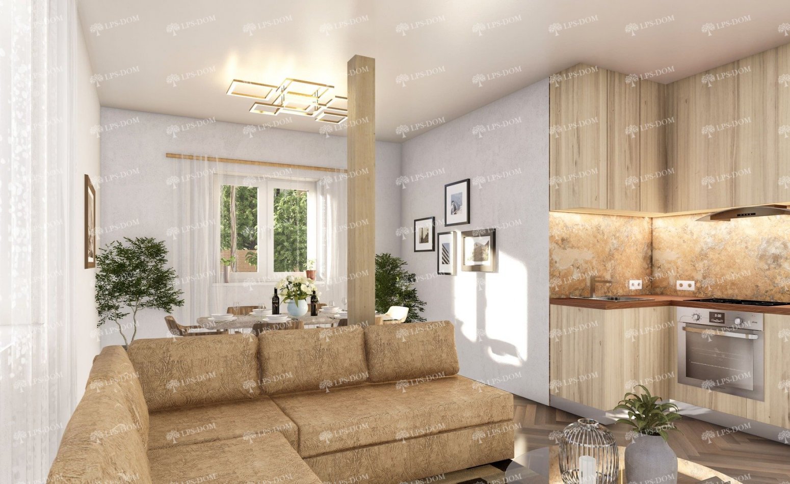 КАРКАСНЫЙ ДОМ ФУКУОКО фото интерьера 3