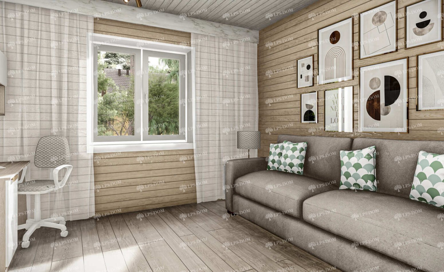 КАРКАСНЫЙ ДОМ ПУАТЬЕ фото интерьера 21