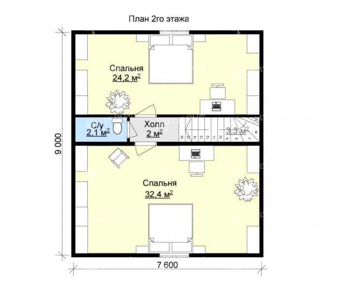 КАРКАСНЫЙ ДОМ МЕЧТА планировка 2