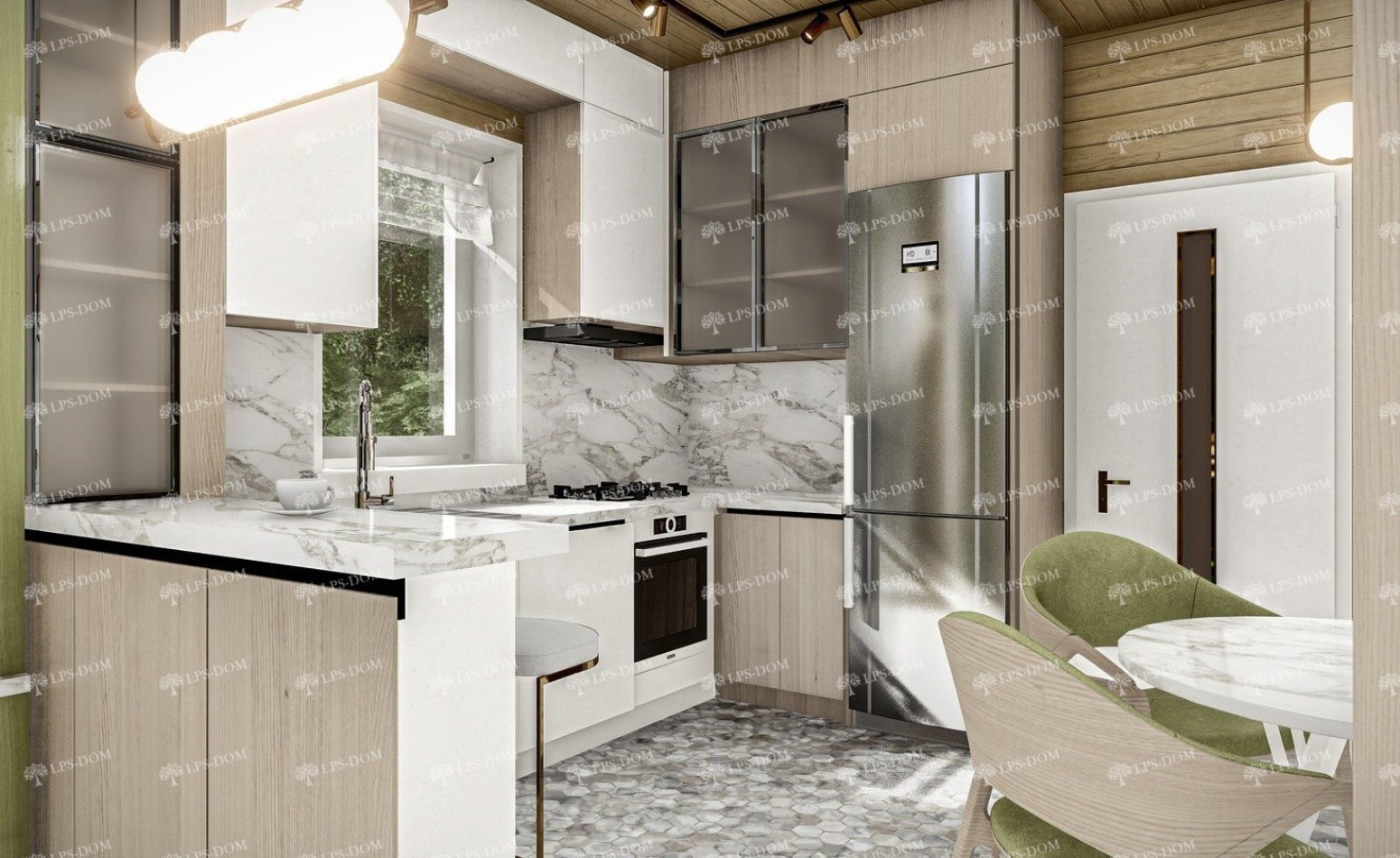 КАРКАСНЫЙ ДОМ ФОДЖА фото интерьера 22