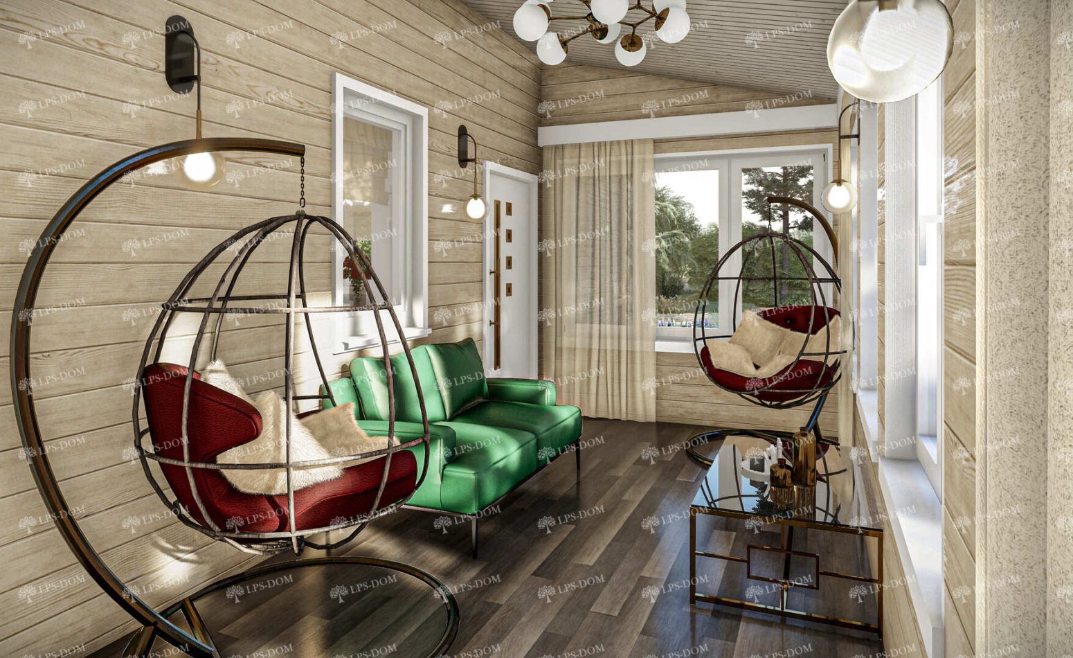 КАРКАСНЫЙ ДОМ АРЕЦЦО фото интерьера 9