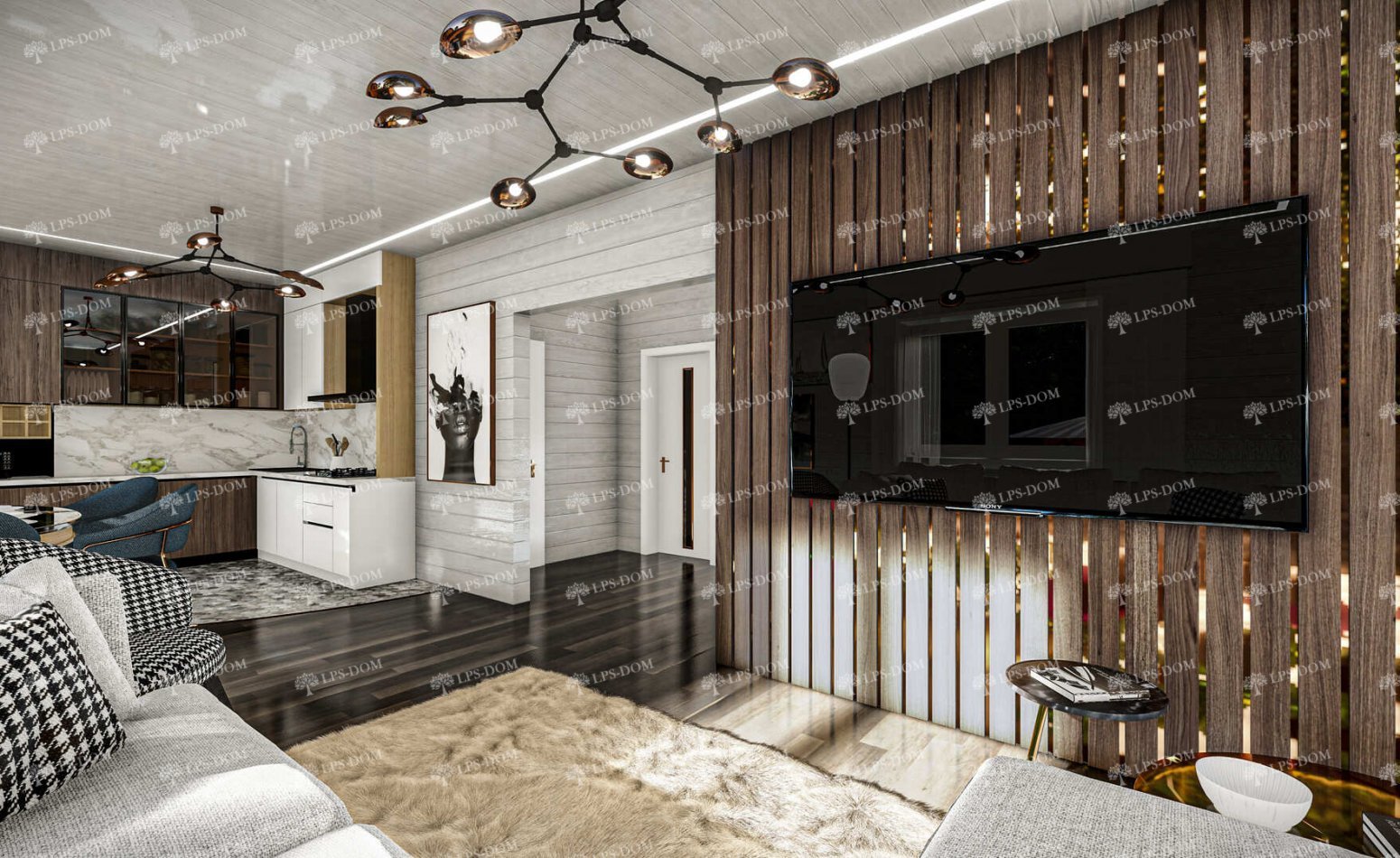 КАРКАСНЫЙ ДОМ САН РАФАЭЛЬ фото интерьера 5