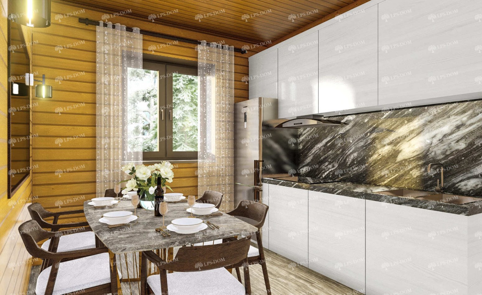 КАРКАСНЫЙ ДОМ ДУВР фото интерьера 4