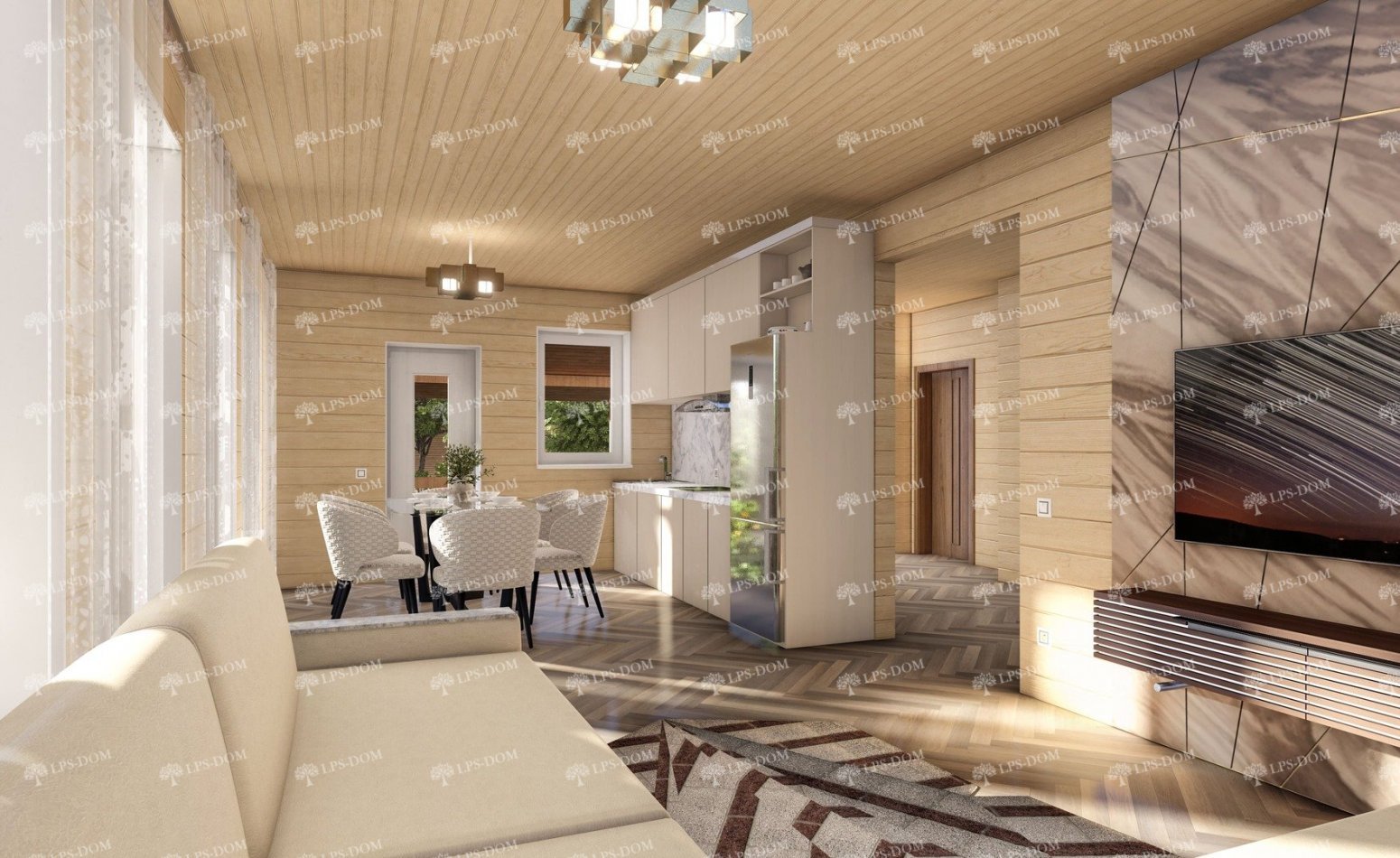 КАРКАСНЫЙ ДОМ ЧОПИН фото интерьера 5