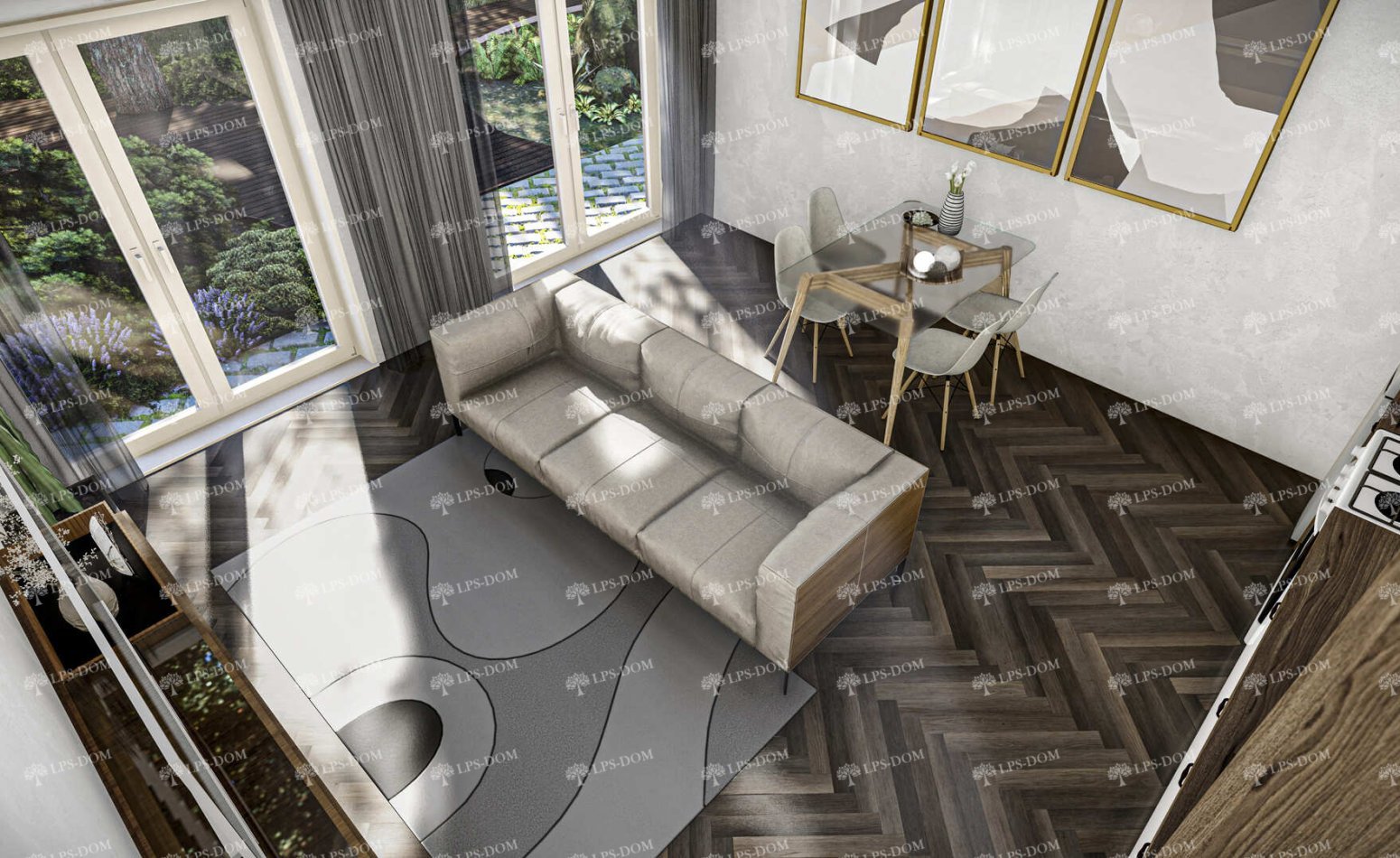 КАРКАСНЫЙ ДОМ ДЖУНО фото интерьера 5