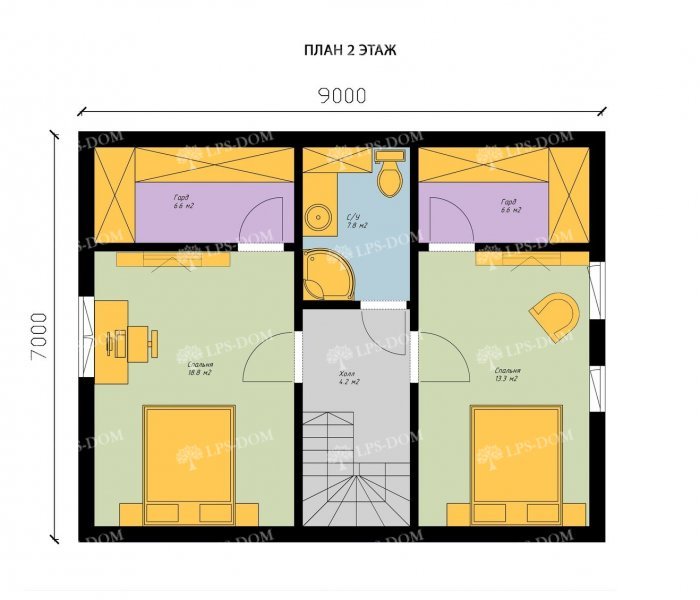 КАРКАСНЫЙ ДОМ АЛЬТА планировка 4