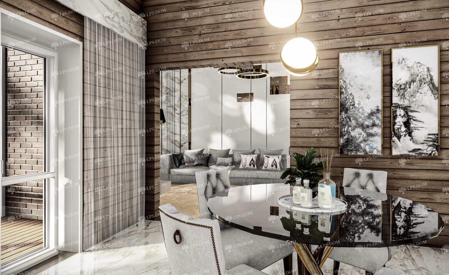 КАРКАСНЫЙ ДОМ ЛОНДОН фото интерьера 6