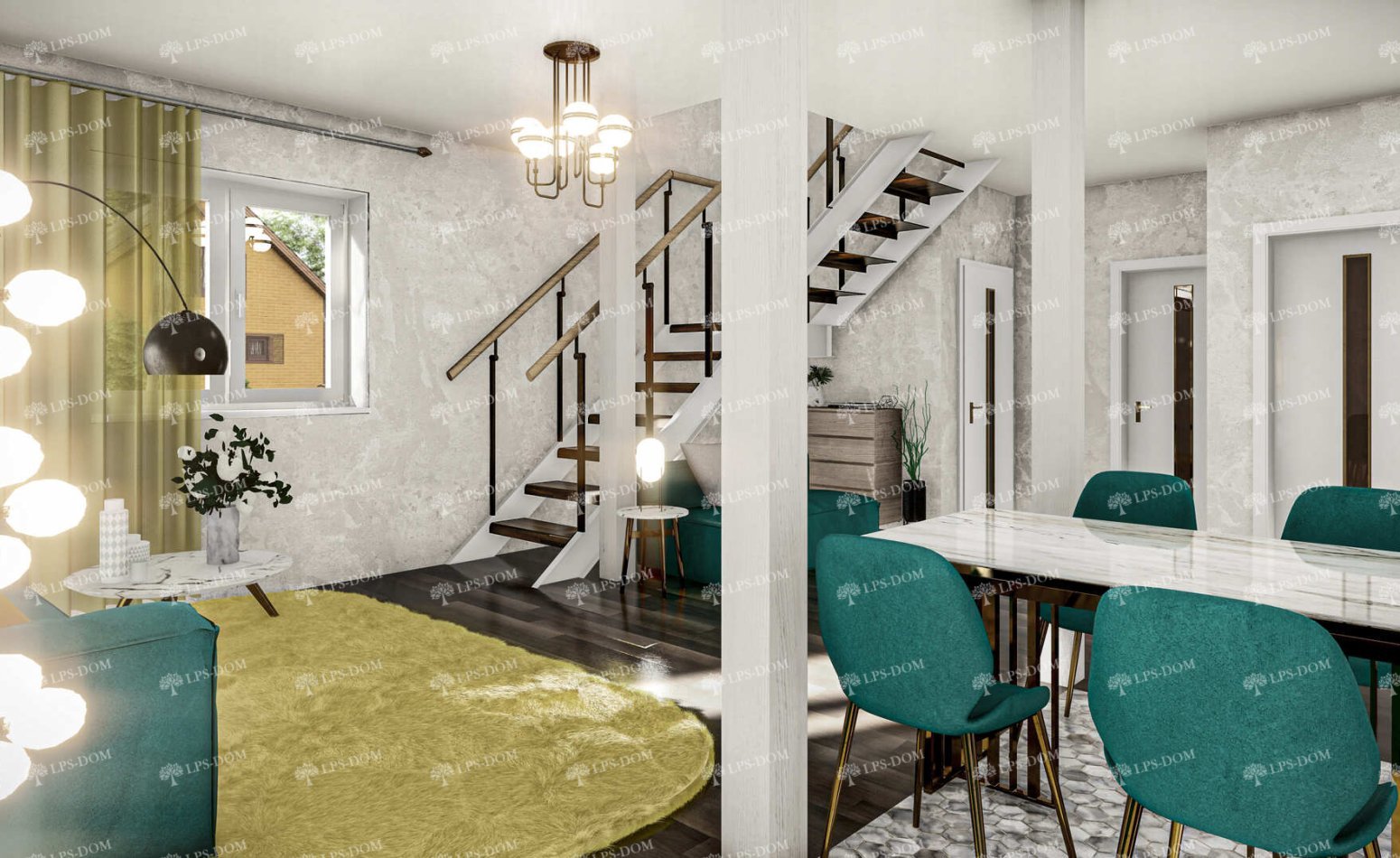 КАРКАСНЫЙ ДОМ ЛОМБАРДИЯ фото интерьера 3