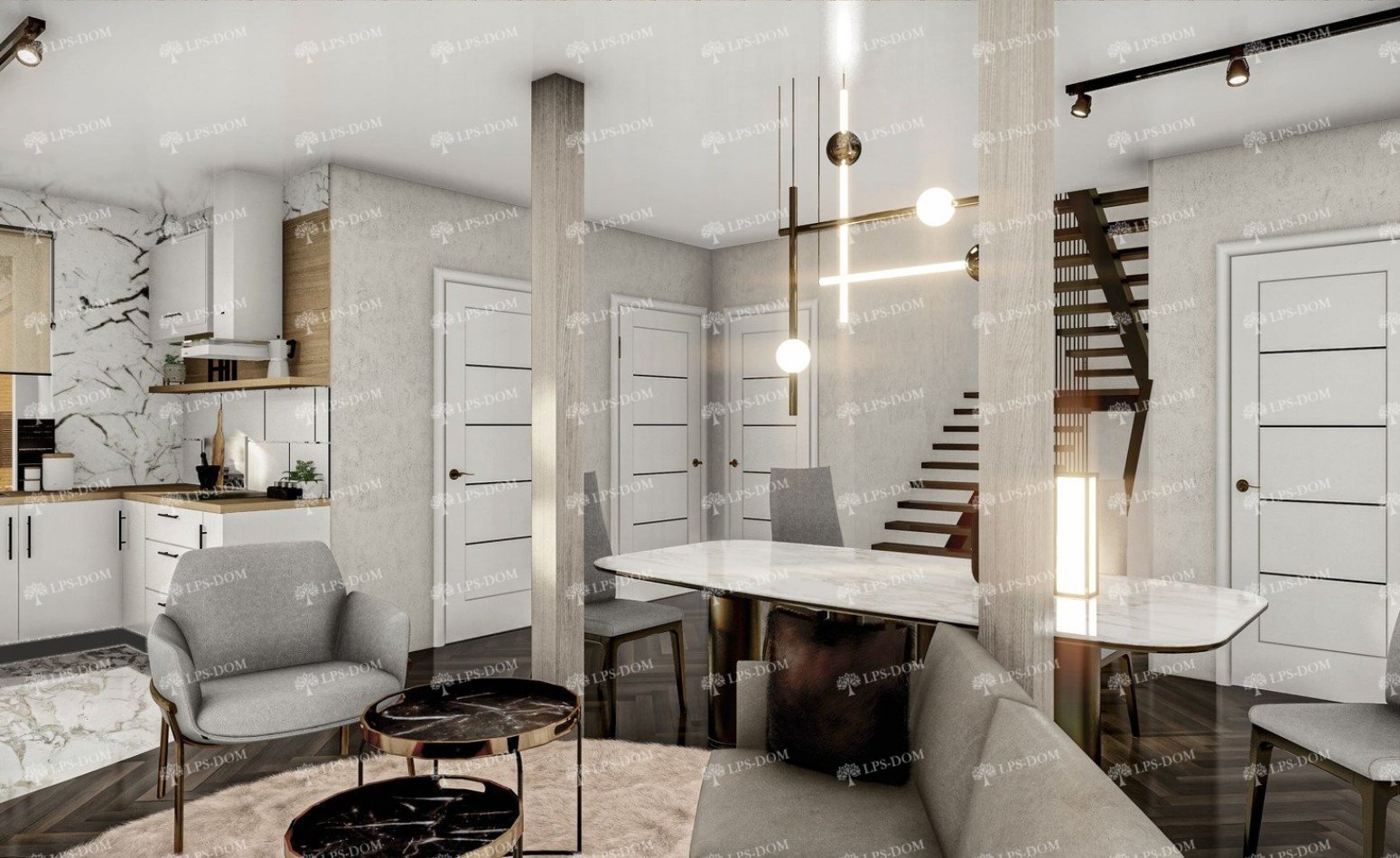 КАРКАСНЫЙ ДОМ СЮРЕН фото интерьера 4