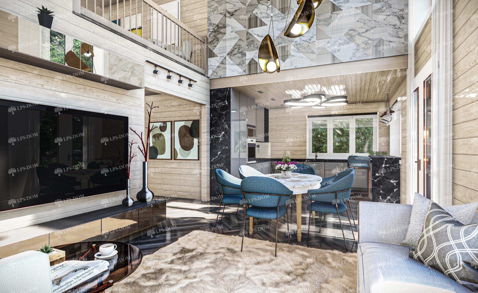 КАРКАСНЫЙ ДОМ ХЬЮСТОН фото интерьера 8