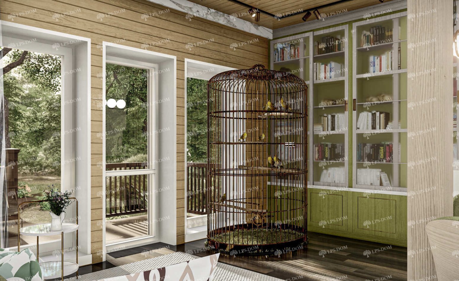 КАРКАСНЫЙ ДОМ ФОДЖА фото интерьера 24