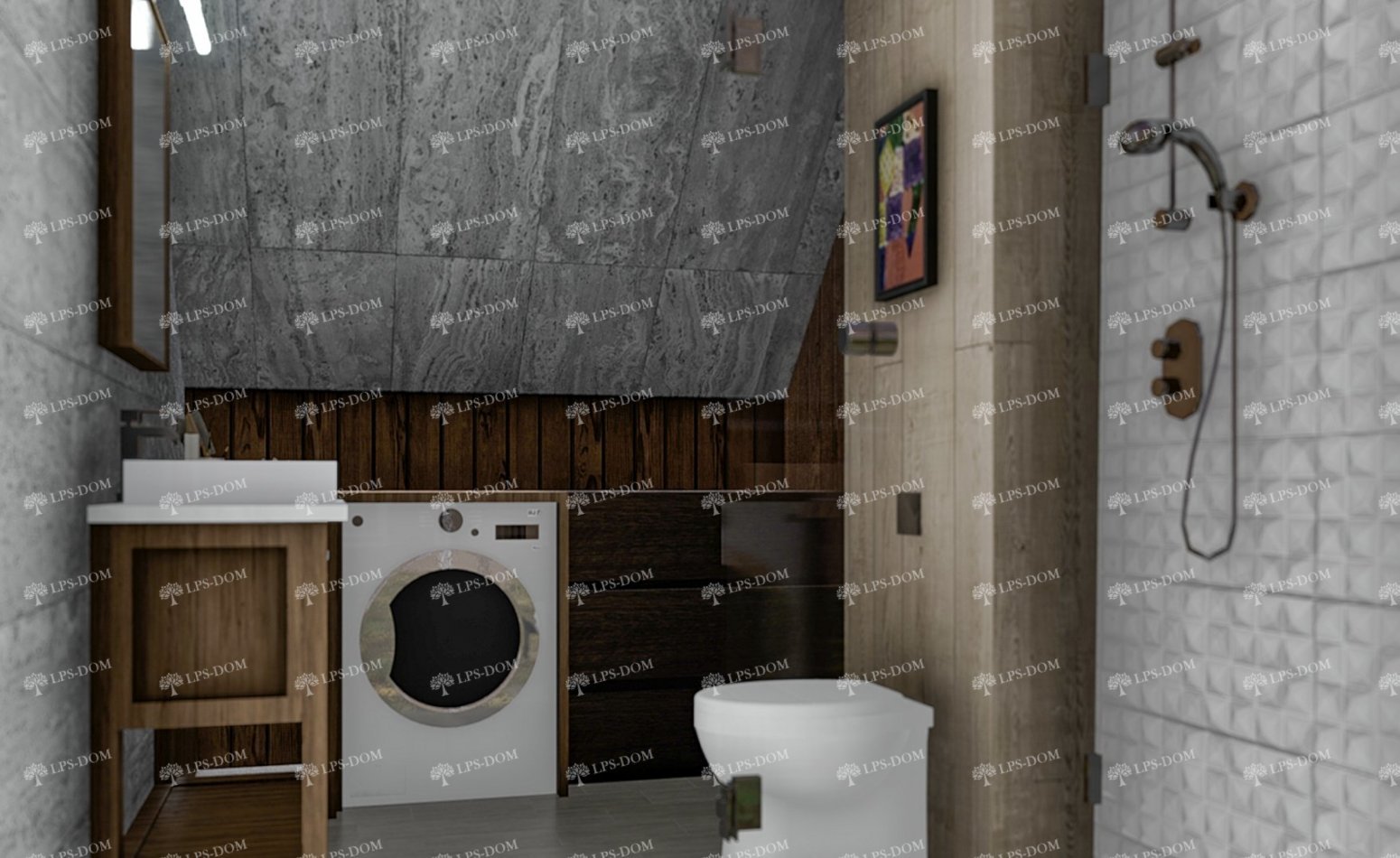 КАРКАСНЫЙ ДОМ МОНПЕЛЬЕ фото интерьера 10