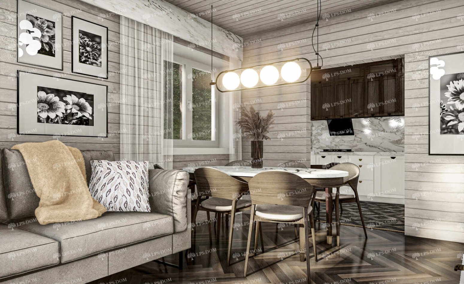 КАРКАСНЫЙ ДОМ КЁЛЬН фото интерьера 10