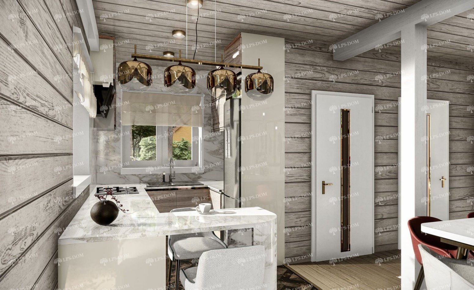 КАРКАСНЫЙ ДОМ ПРИВЕРНО фото интерьера 13