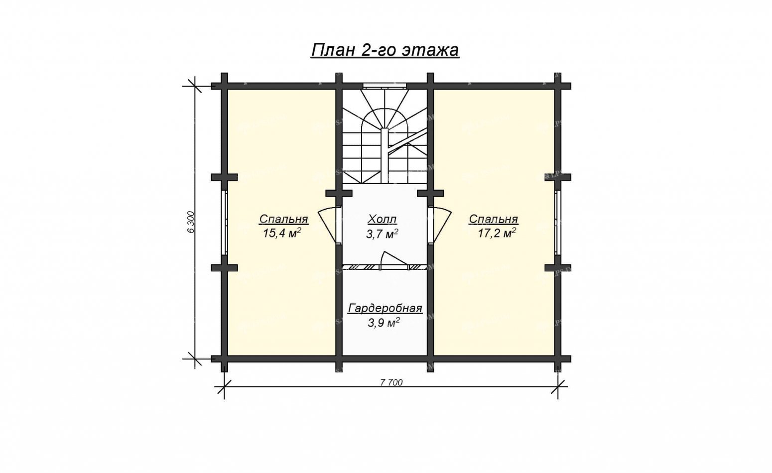 ПРОЕКТ ДОМА ИЗ ПРОФИЛИРОВАННОГО БРУСА ОБЕРСТДОРФ фото 5
