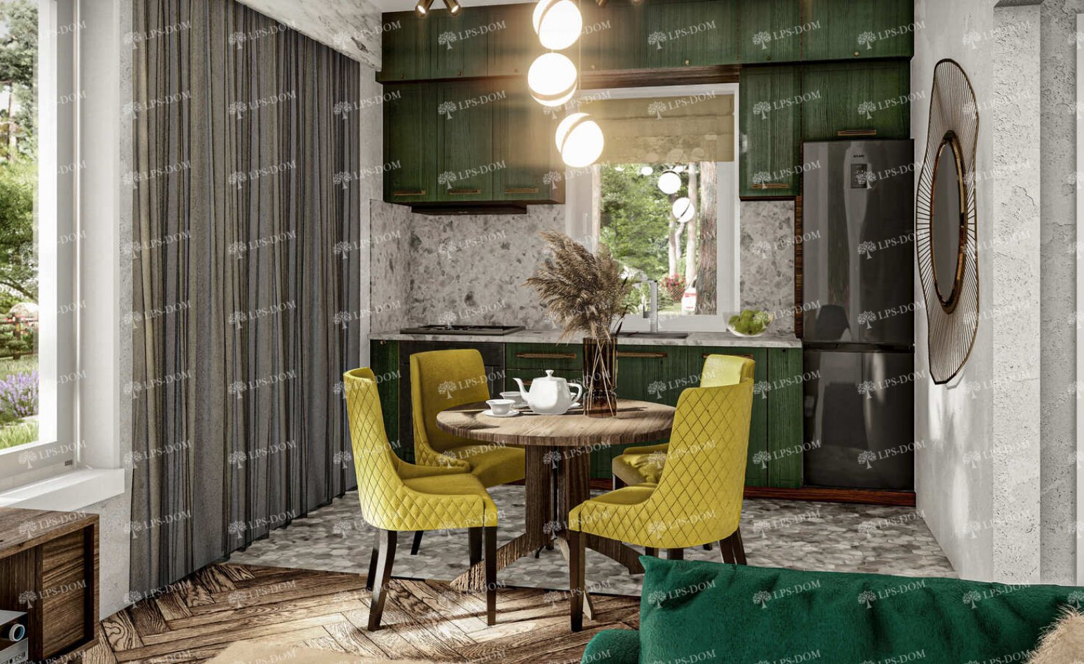 Баня Кретей фото интерьера 4