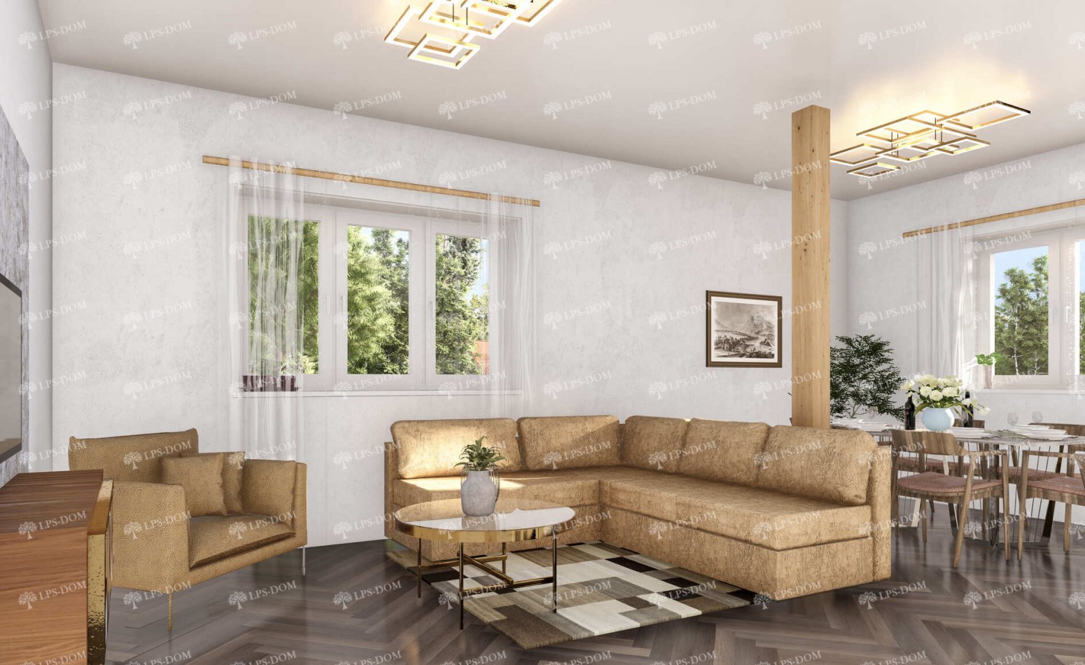 КАРКАСНЫЙ ДОМ ФУКУОКО фото интерьера 4