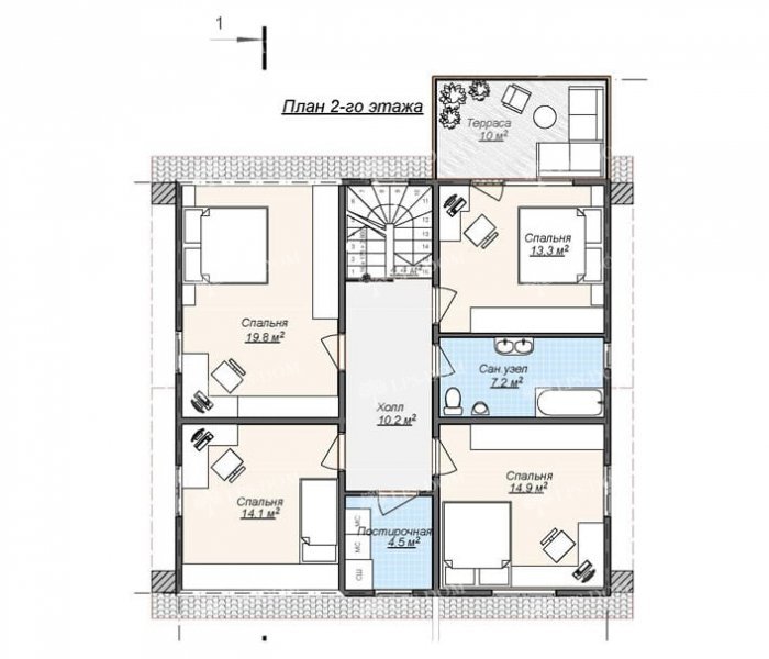 КАРКАСНЫЙ ДОМ НАПОЛЕОН планировка 2