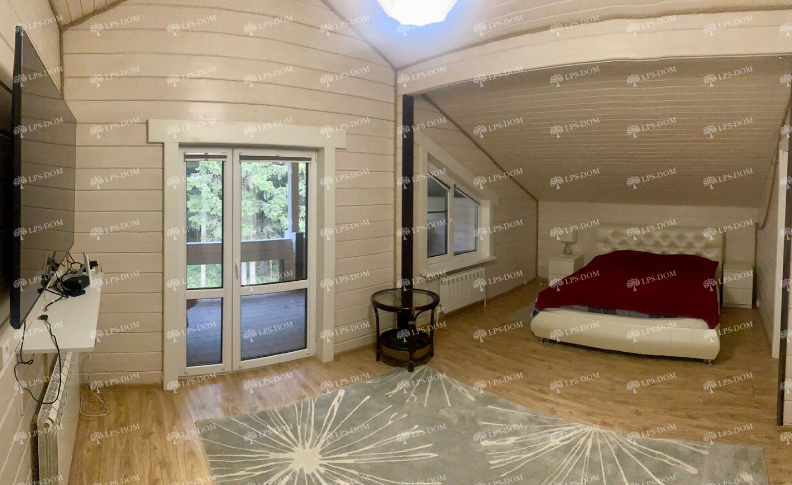 ДОМ ИЗ КЛЕЕНОГО БРУСА С УЧАСТКОМ У ЛЕСА С БАССЕЙНОМ фото интерьера 14