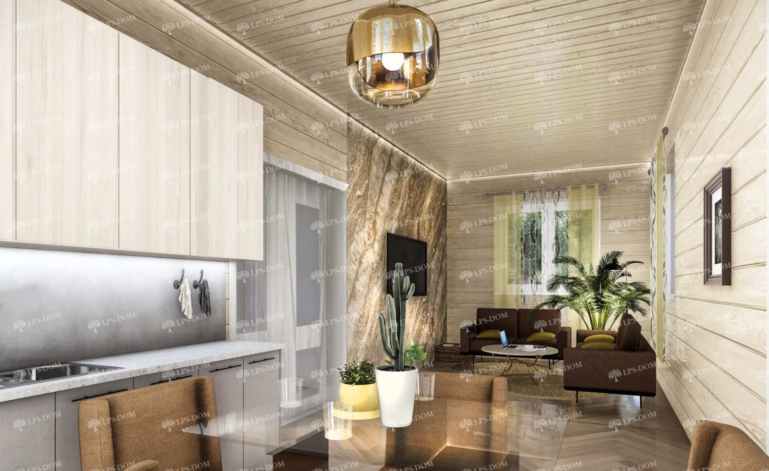 КАРКАСНЫЙ ДОМ КРИСТАЛЛ фото интерьера 5