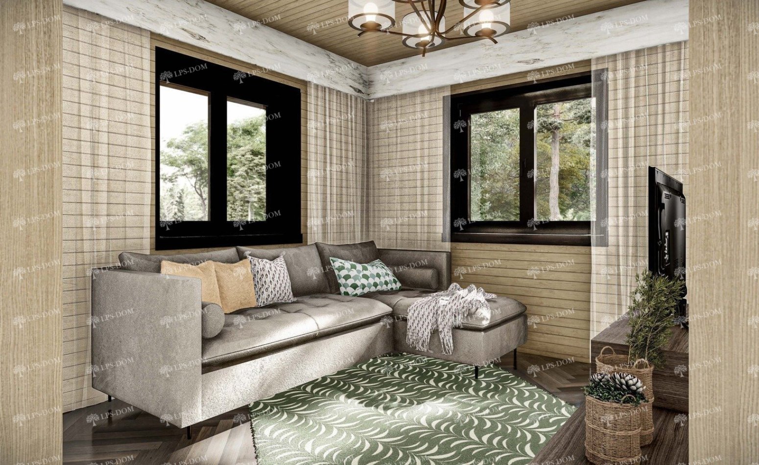 КАРКАСНЫЙ ДОМ ВЕРНИК фото интерьера 11