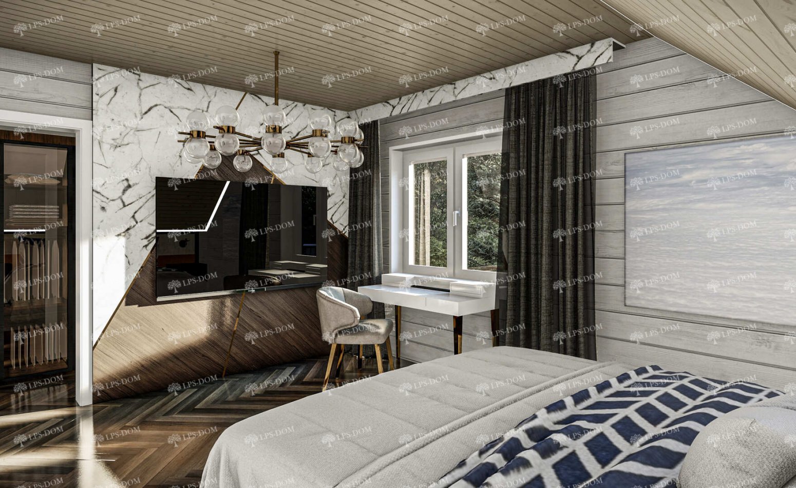 КАРКАСНЫЙ ДОМ БРИКС фото интерьера 7