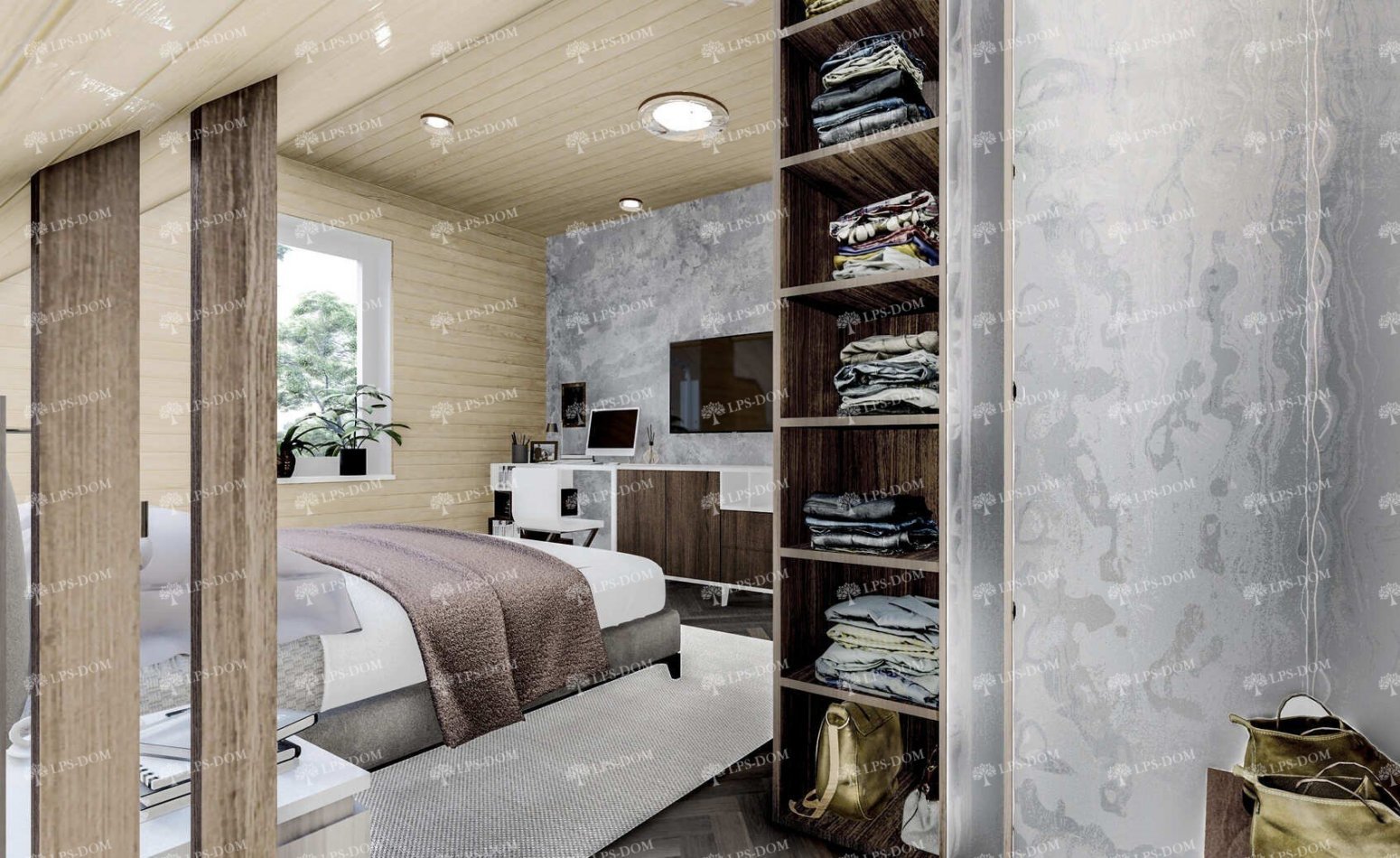 КАРКАСНЫЙ ДОМ АНЖЕ фото интерьера 7