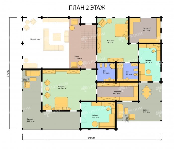 ПРОЕКТ ХЕЛЬСИНГБУРГ планировка 2