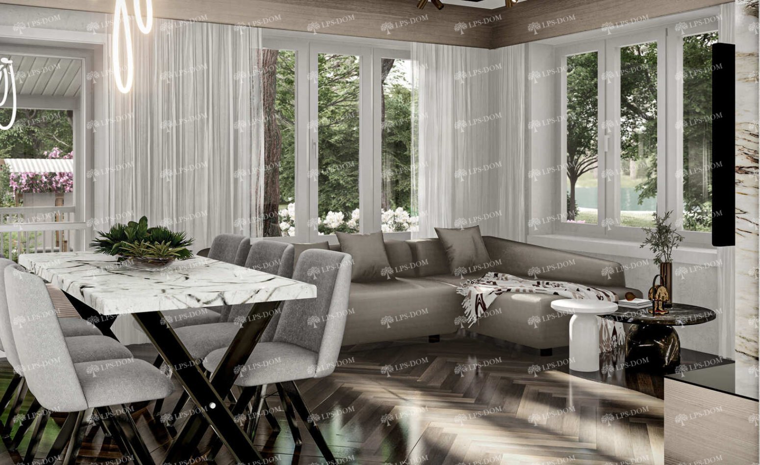 КАРКАСНЫЙ ДОМ БИРКА фото интерьера 8